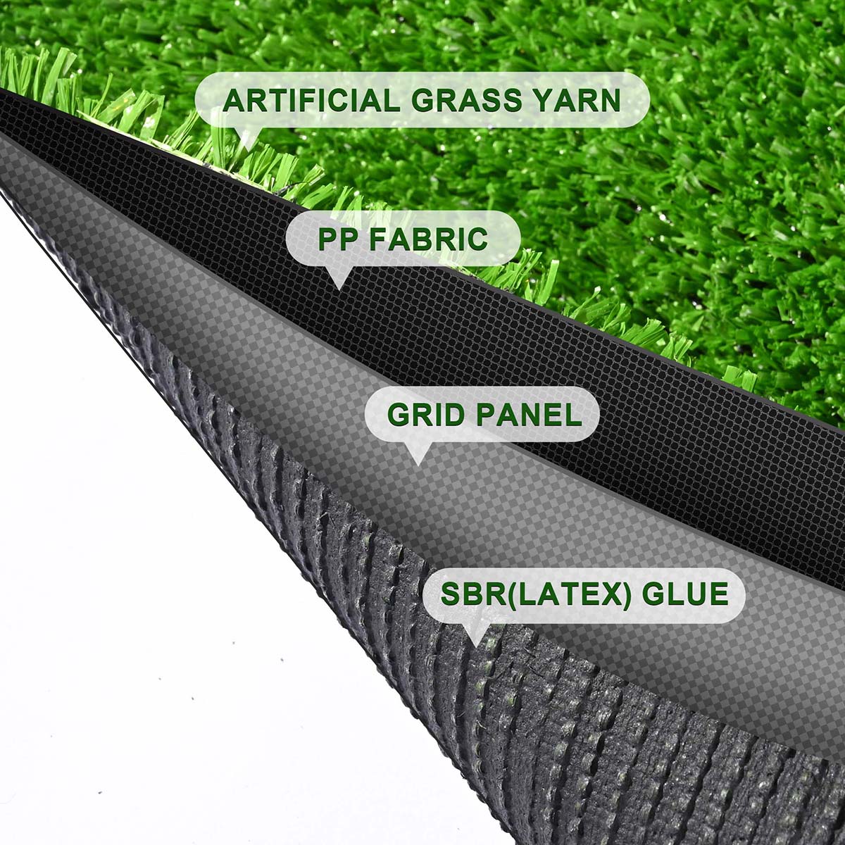 TheLAShop Dog Run Turf Outdoor Kennel Artificial Grass (3/8