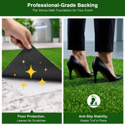 TheLAShop Artificial Event Turf | Low-Profile for Outdoor Dining & Entryways(0.4"H) Image
