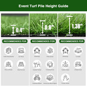 TheLAShop Artificial Grass for Weddings, Cocktail Parties (13/16"H Pile) Image