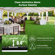 TheLAShop Artificial Event Turf | Low-Profile for Outdoor Dining & Entryways(0.4"H) Image
