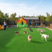 TheLAShop Dog Run Turf Outdoor Kennel Artificial Grass (3/8"H Pile)