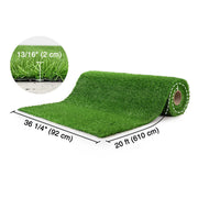 TheLAShop Bulk Realistic 0.8" Artificial Grass Roll, Xeriscaping Turf, 3x20ft Image