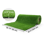TheLAShop Bulk Realistic 0.8" Artificial Grass Roll, Xeriscaping Turf, 3x50ft Image