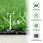 TheLAShop Bulk Realistic 0.8" Artificial Grass Roll, Xeriscaping Turf Image