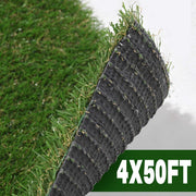 TheLAShop Bulk Realistic 0.8" Artificial Grass Roll, Xeriscaping Turf, 4x50ft Tan Thatch Image