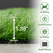TheLAShop Bulk Realistic 1.38" Artificial Grass Roll, Xeriscaping Turf Image