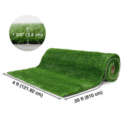 TheLAShop Artificial Grass for Wedding Aisle Runners (1 3/8"H Pile), 4x20ft Image