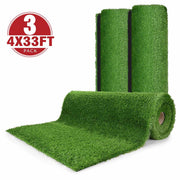 TheLAShop Artificial Grass for Patio, Deck, Porch (1 3/8"H Pile), 12x33ft - (3x)4'x33' Image