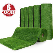 TheLAShop Artificial Grass for Patio, Deck, Porch (1 3/8"H Pile), 24x50ft - (6x)4'x50' Image