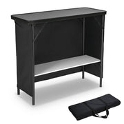 TheLAShop Folding Counter Bar Table with Storage for Outdoor Pub, Classic 39in Image