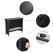 TheLAShop Folding Counter Bar Table with Storage for Outdoor Pub Image