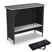 TheLAShop Folding Counter Bar Table with Storage for Outdoor Pub, Glitter 39in Image