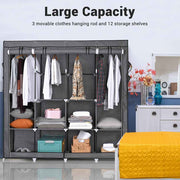 TheLAShop 70"L x 19" W x 70"H Portable Closet Organizer Wardrobe Image