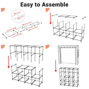 TheLAShop 70"L x 19" W x 70"H Portable Closet Organizer Wardrobe Image