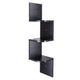 TheLAShop Home 3-Layer Hanging Corner Shelf Wall Mounted Color Option, Black Image