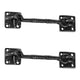 TheLAShop 2pcs 4 1/2" Black Cast Copper Gate Rim Latches Hardware Image