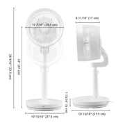 TheLAShop 11" Stand Fan Desk Cooling Fan with Remote for Room Image