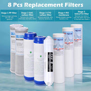 TheLAShop 8pcs Water Filter Replacement for Water Filtration System Image