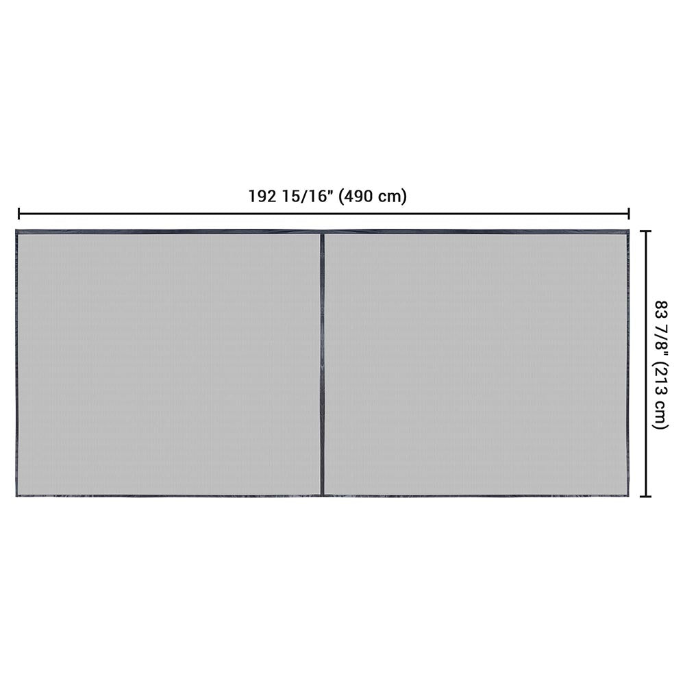 TheLAShop 16'x7' Door Screen Magnetic Mosquito Net for Garage Door