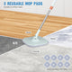 TheLAShop Spin Mop Bucket Set Floor Cleaner with 8 Microfiber Mop Pads