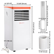 TheLAShop 10,000 BTU Portable Air Conditioner with Remote 120V (6,600 SACC) Image