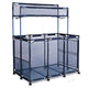 TheLAShop Steel Pool Float Storage Rolling Mesh Toy Raft Bin, 210 Gal+2nd Tier Blue Image