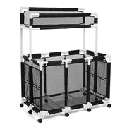 TheLAShop Solidly-Built PVC Pool Float Storage Rolling Mesh Toy Raft Bin, 217 Gal+2nd Tier Image