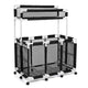 TheLAShop Solidly-Built PVC Pool Float Storage Rolling Mesh Toy Raft Bin, 217 Gal+2nd Tier Image