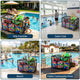 TheLAShop Steel Pool Float Storage Rolling Mesh Toy Raft Bin Image
