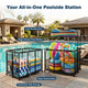 TheLAShop Steel Pool Float Storage Rolling Mesh Toy Raft Bin Image
