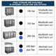 TheLAShop Steel Pool Float Storage Rolling Mesh Toy Raft Bin Image