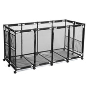 TheLAShop Steel Pool Float Storage Rolling Mesh Toy Raft Bin, 280 Gal Black Image
