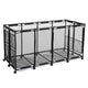 TheLAShop Steel Pool Float Storage Rolling Mesh Toy Raft Bin, 280 Gal Black Image