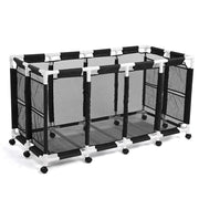TheLAShop Solidly-Built PVC Pool Float Storage Rolling Mesh Toy Raft Bin, 274 Gal Black Image