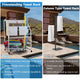TheLAShop Outdoor Towel Rack Pool for Hot Tub SPA Image
