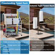 TheLAShop Outdoor Towel Rack Pool for Hot Tub SPA Image