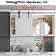 TheLAShop 4ft Mini Cabinet Double Sliding Barn Door Hardware Kit