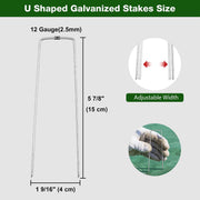 TheLAShop 6in Turf Staples for Artificial Grass, Landscape Fabric Image