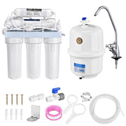 TheLAShop 5 Stage 50 GPD Reverse Osmosis Water Filtration System Under Sink Image