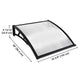 TheLAShop 3ft Window Awning Door Awning Canopy Shade PC Image