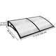 TheLAShop 6.5ft Awning Canopy Window Door Polycarbonate, Clear Black Image