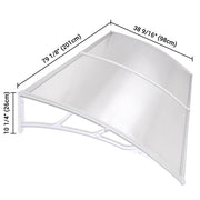 TheLAShop 10ft Poly Awning Canopy Window Door