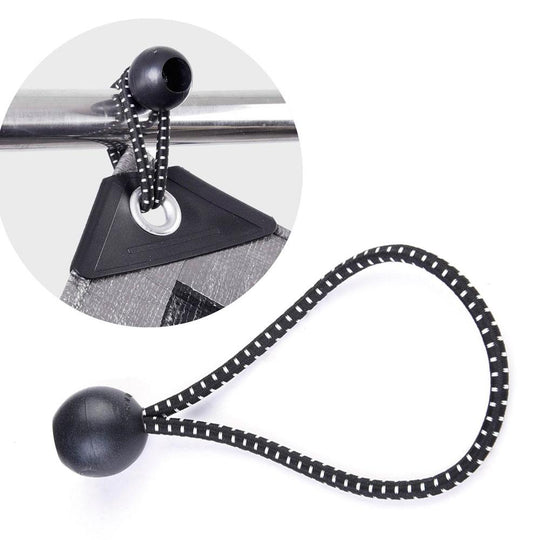 TheLAShop 25pcs 6" 8" 9"L Ball Bungee Cord Fix Canopy Tarp Tent Strap