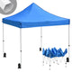 TheLAShop Waterproof Pop Up Canopy 10x10 Comml. Instant Canopy CPAI-84, Blue Image