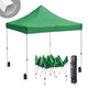 TheLAShop Waterproof Pop Up Canopy 10x10 Comml. Instant Canopy CPAI-84, Green Image