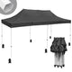 TheLAShop Waterproof Pop Up Canopy COMML. Instant Canopy 10x20 CPAI-84, Black Image