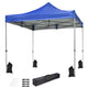 TheLAShop 10'x10' Ez Pop Up Canopy with Side Top Vent (9'7"x9'7"), Blue Image