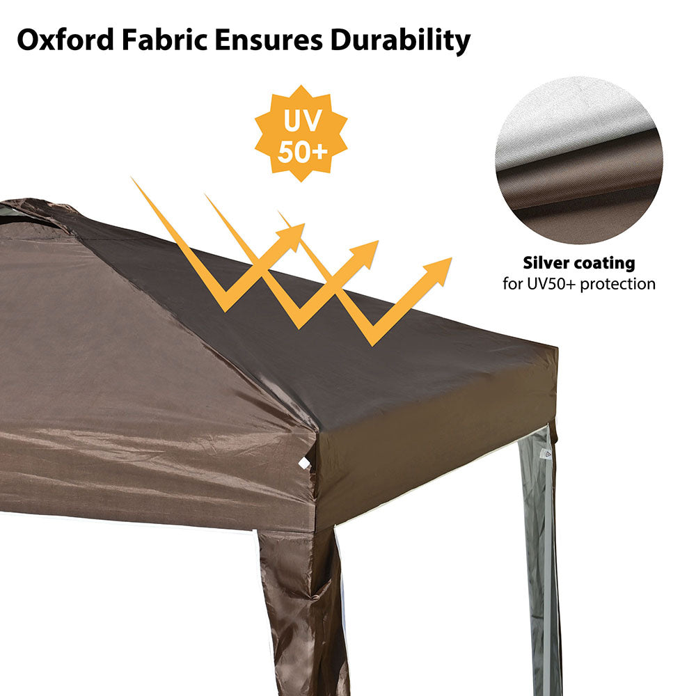 TheLAShop 10'x10' Ez Pop Up Canopy with Side Top Vent