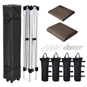 TheLAShop 10'x10' Ez Pop Up Canopy with Side Top Vent Image
