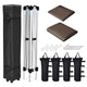 TheLAShop 10'x10' Ez Pop Up Canopy with Side Top Vent Image